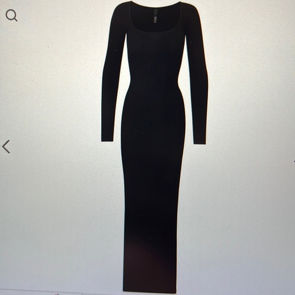 SKIMS Dresses & Skirts - SKIMS Long Sleeve Lounge Dress, NWT
